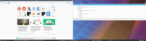 Firefox is taking full advantage of my dual monitors.