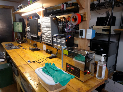 Workbench (feat. ultrasonic cleaner)